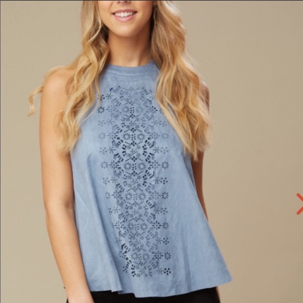 Altar’d State Laser Cut Suede Tank